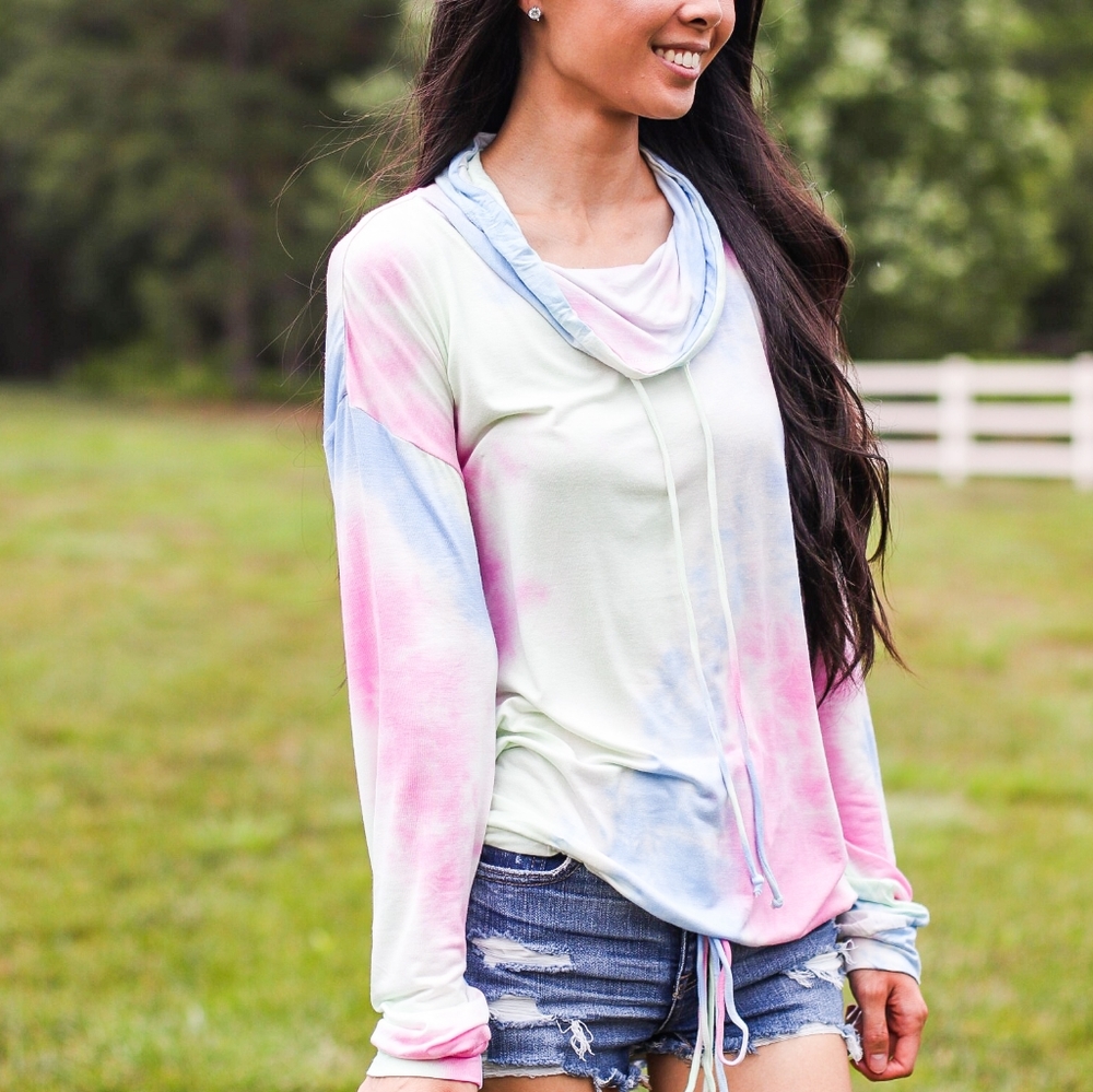 Cotton Candy Tie Dye Pullover
